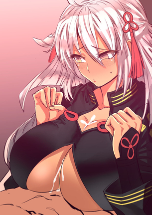 【2次】巨乳に挟まれて乳内射精しちゃってる 二次エロ画像  その6【 挟射 】