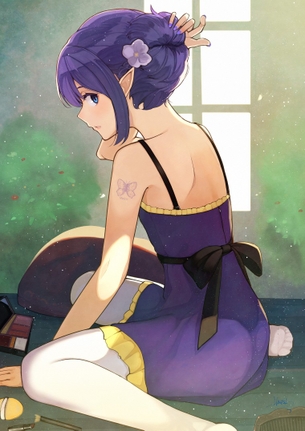 【2次】紫色の髪をした女の子の二次エロ画像 その12【紫髪】