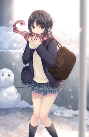 【二次・ZIP】冬なので雪だるまと美少女の画像まとめ