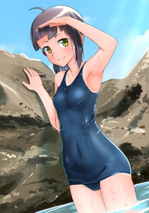 スク水の二次エロ画像でいい夢みましょ♪