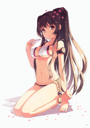 肌色が眩しい水着美少女の画像