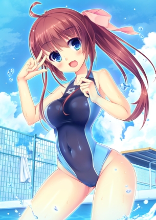 【二次・ZIP】競泳水着の日でもあるので競泳水着の美少女画像まとめ100枚