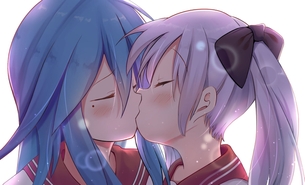【二次・ZIP】可愛い女の子達が百合レズってる虹画像
