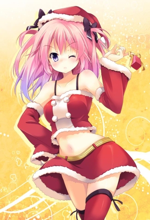 サンタコスのエロ可愛い女の子の二次エロ画像 01