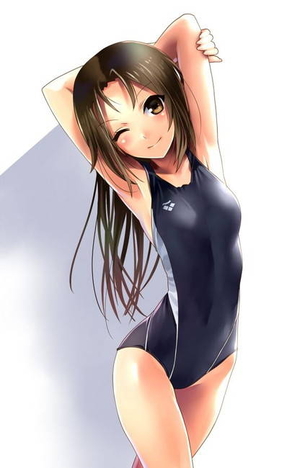 競泳水着のエロ画像をアップ！