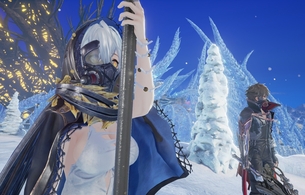 『コードヴェイン』エロい格好のイオが太ももとかおっぱいがエロい格好のまま仲間キャラに