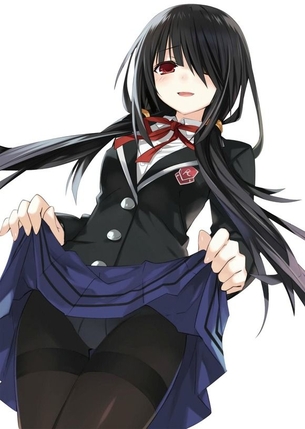 スカート上げて中を見せてくれる女の子の二次エロ画像 その23