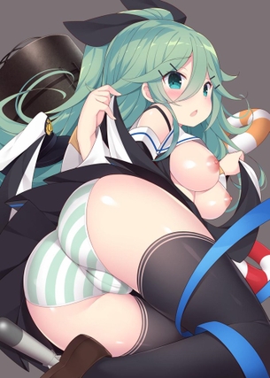 【二次】究極！横縞パンティー！しましまぱんつ画像【エロ】
