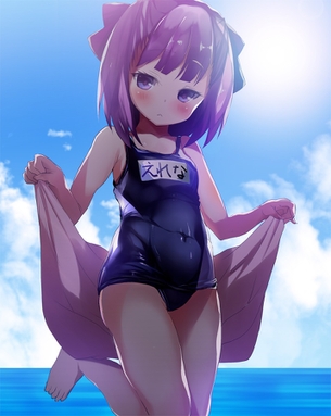 【2次】 スクール水着 を着た可愛い女の子の 二次エロ画像  その28【スク水】