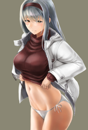 【2次】 紐パン をはいた女の子の二エロ次画像 その11【下着】