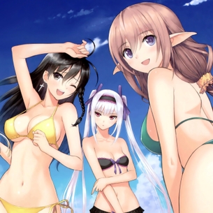 みずみずしい肢体がまぶしい、二次元水着画像詰め合わせ。 vol.4