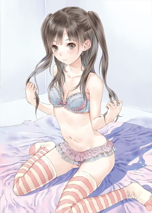 ニーソ履いてる女の子がみたい ニーソ美少女画像