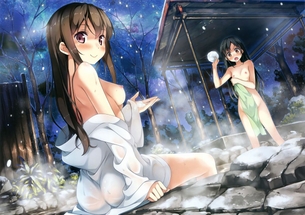 お風呂で裸になった女の子 一緒に入りたい…