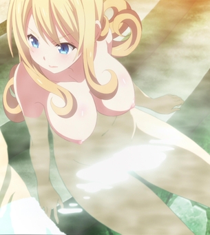 クイーンズブレイドUNLIMITED BD第1巻「美闘士たちの新たな戦いが再始動！エリナとアイリのエッチな主従関係、キターーーー♪」 アニメ キャプチャー画像