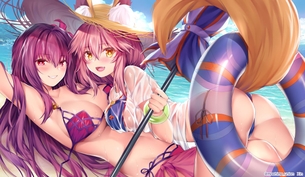 【二次・ZIP】肌や下着が見えちゃってる濡れ透け美少女の虹画像