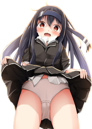【2次】スカートを たくし上げ て恥部やおパンツを晒しちゃってる女の子の二次エロ画像 その9【たくし上げ】