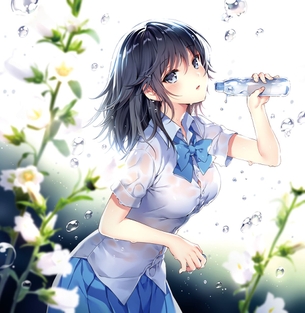 【二次・ZIP】温めてあげたい濡れ透け美少女の虹画像