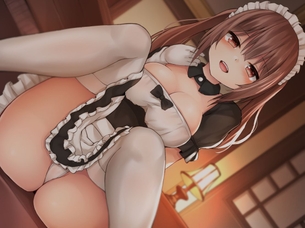 【二次・ZIP】太もも際立つニーソ美少女の2次画像