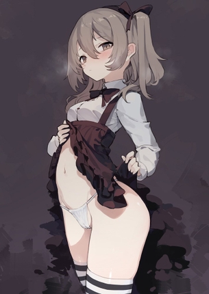 たくし上げの二次エロ画像