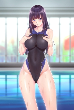 水に濡れてギュッと身体を締め付けてる競泳水着の少女＆お姉さんが（*´д'*）ハァハァ ㉗