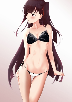【二次・ZIP】引っ張らして頂きたい紐パン美少女の2次画像