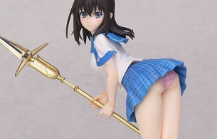 『ストライク・ザ・ブラッド』雪菜そっくりのおっぱいが大きい零菜のパンツ丸見えフィギュア！