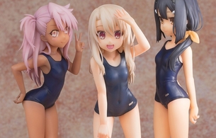 『プリズマイリヤ』貧乳おっぱいやお尻がエロいスクール水着のクロと美遊のエロフィギュア