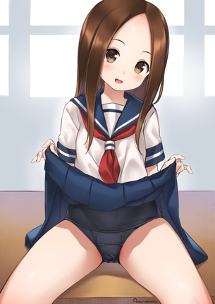 【2次】スカートを たくし上げ て恥部やおパンツを晒しちゃってる女の子の二次エロ画像 その11【たくし上げ】