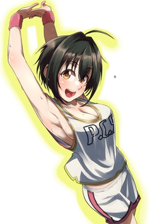 【二次・ZIP】挟まれたくなっちゃう谷間を見せてる巨乳美少女の画像