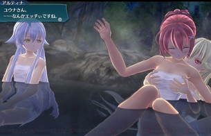 『英雄伝説 閃の軌跡IV』女の子たちのエロい温泉入浴シーンでおっぱい揉みなど！