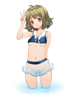 【二次・ZIP】もちもち柔らかそうな虹美少女の下乳画像