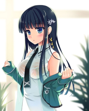 濡れて透け透け 衣服が濡れた事で透け透けになってるエロ画像