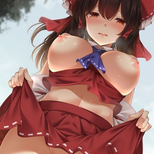 【二次・ZIP】股間がスースーしちゃうノーパン美少女のエッチな画像