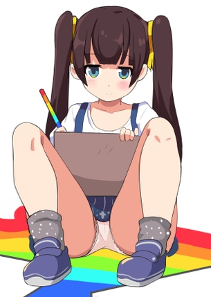 【2次】おパンツがチラ見えちゃってる パンチラ 美少女二次エロ画像 その8【パンチラ】