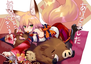 【二次・ZIP】今更の猪と虹美少女の2019年謹賀新年の画像まとめ100枚