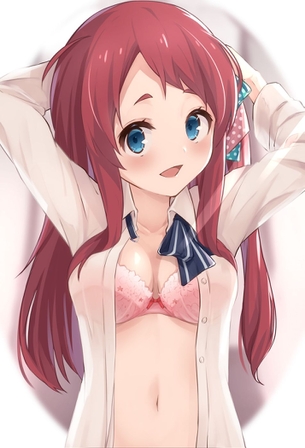 【二次・ZIP】衣服脱衣中な虹美少女のエッチな画像