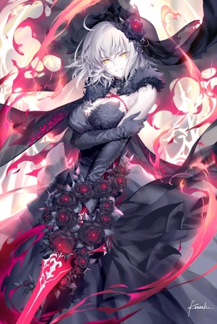 【2次】美しい 銀髪 の女の子の 二次エロ画像  その26【銀髪】