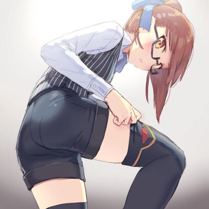 パンティラインのエロ可愛い画像貼っていくぜ！