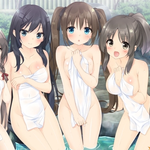 お風呂や温泉ですっぽんぽんになってる二次元美少女のエロ画像。 vol.12