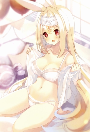 【二次・ZIP】衣服脱ぎかけてる美少女のエッチな二次画像