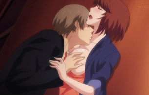 アニメ『終電後、カプセルホテルで、上司に微熱伝わる夜。』9話で路地裏でめっちゃえっちする