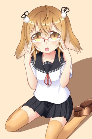 【二次・ZIP】知的で可愛いメガネっ娘の2次画像