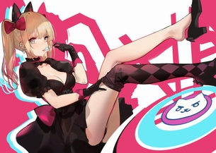 ニーソの二次エロ画像を愛でる。