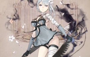 『シノアリス』「ニーアレプリカント」コラボでエロいおっぱいやパンツ見えてるカイネなど！