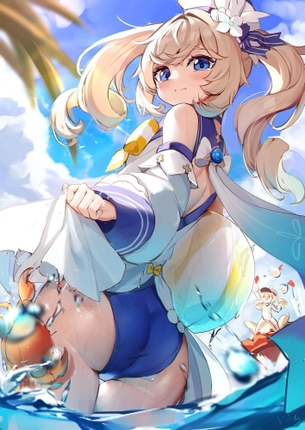【エロ画像】原神 バーバラと漫画みたいなHがしたくなる抜きヌキ二次エロ画像