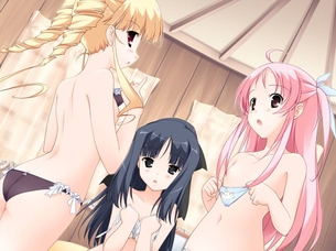 着替えの二次元エロ画像。
