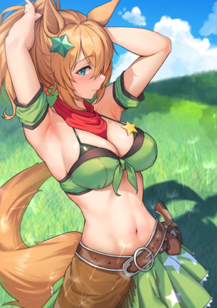 【二次】へそ出しコスチュームの女の子がエロいんだが？Part3【画像】