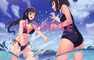 アニメ『スーパーカブ』BD店舗特典で女の子のエロいスク水とビキニのエロい水着イラスト！