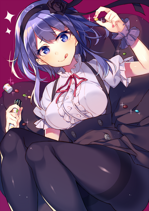 【二次】黒ストを履いた女の子の可愛い画像が見たい！