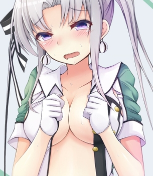 【二次エロ】【艦これ】巨乳＆パイパンまんこがエロすぎる秋津洲ちゃんのセクシー画像がみたい！